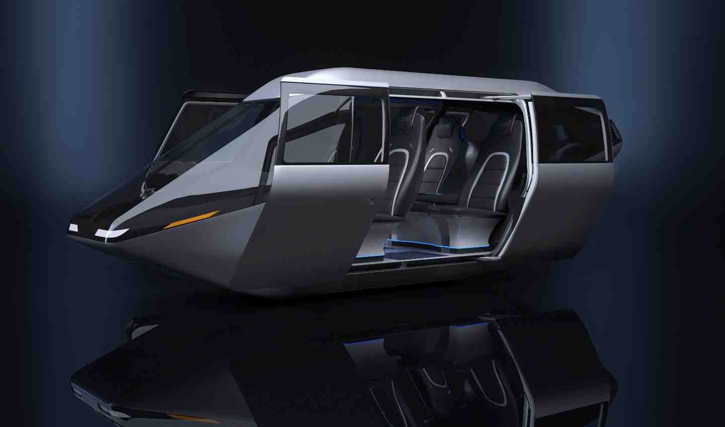 La cabine de taxi aérien urbain dévoilée par Bell Helicopter.