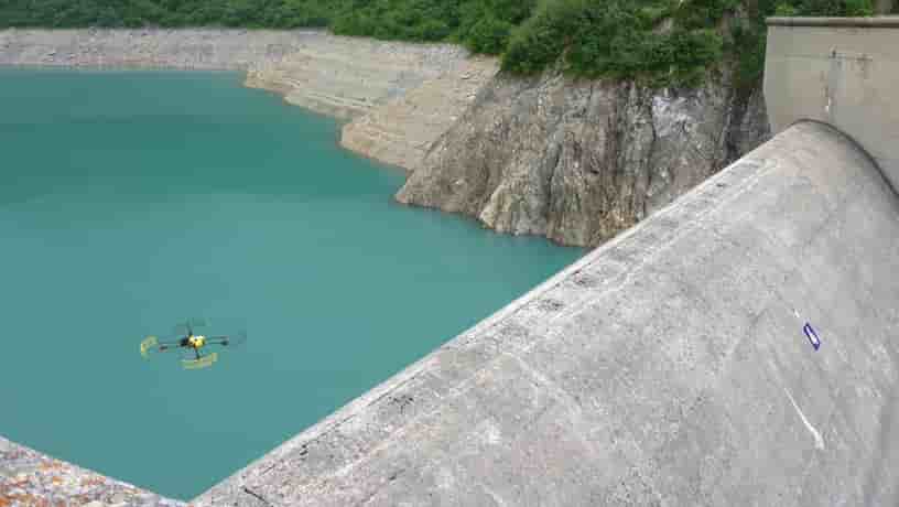 EDF peut avoir recours aux drones pour l'inspection des barrages.