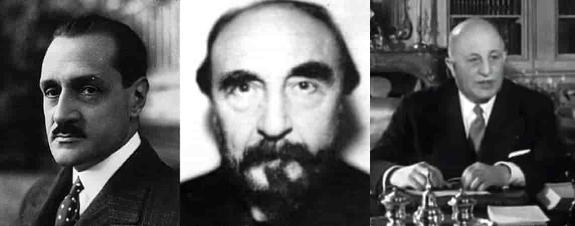 Esnault-Pelterie, l’inspirateur ; Rosny Aîné, l’inventeur ; Louis-Hirsch, le mécène