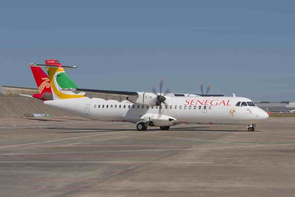 Un des ATR 72-600 d'Air Sénégal.
