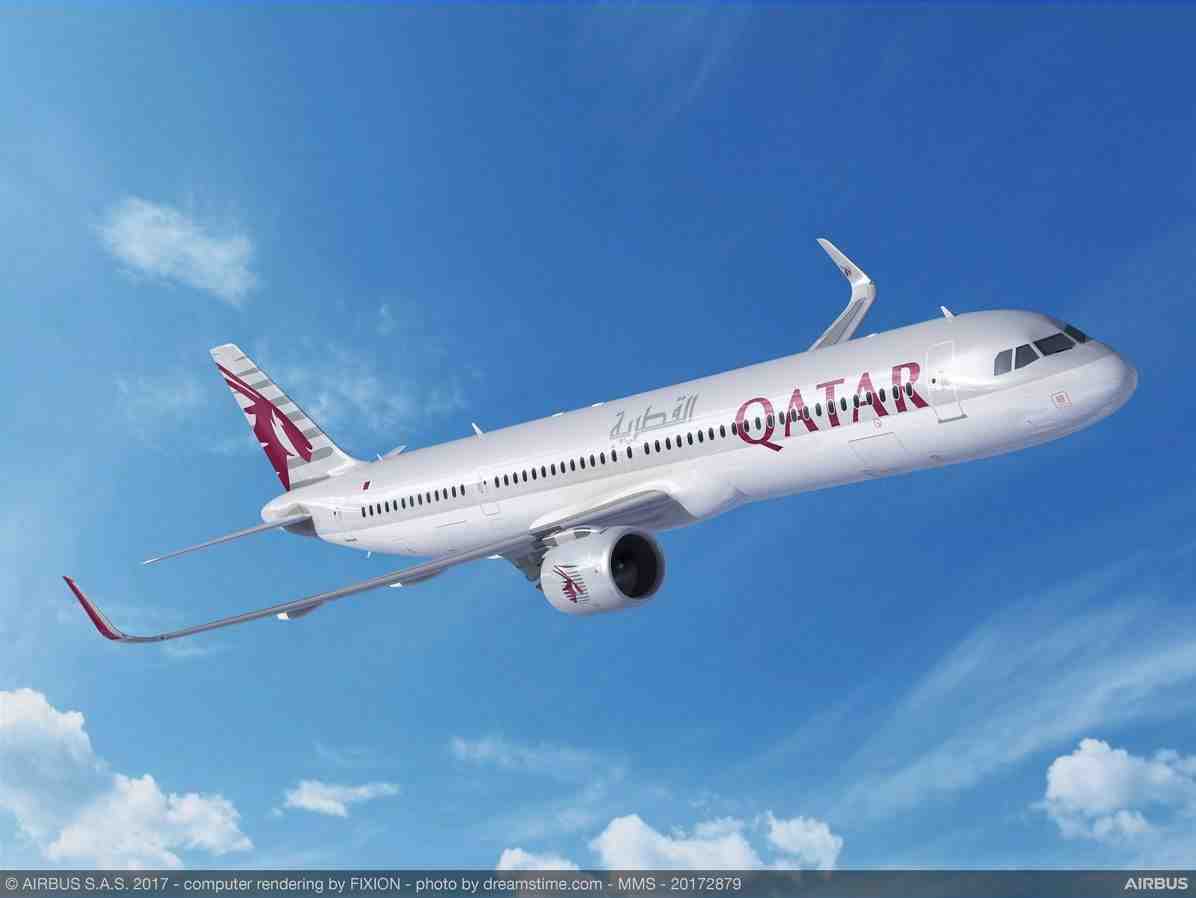 Qatar Airways A321neo.