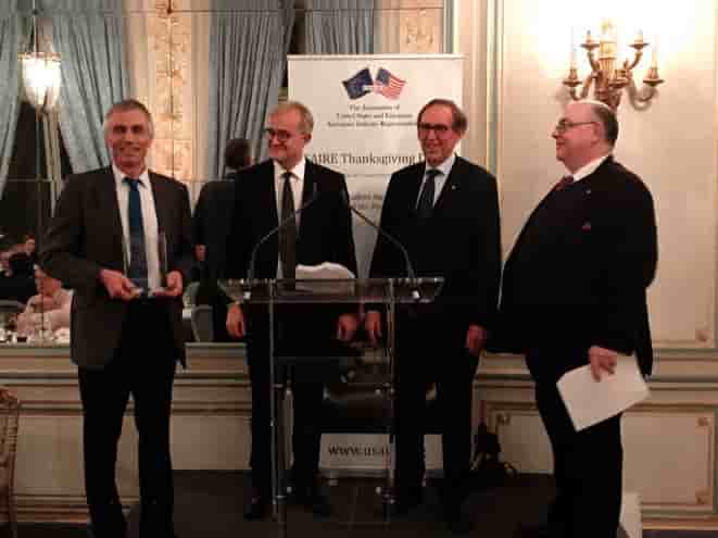 De gauche à droite : Bruno Guimbal, Hubert de Caslou, Michel Dubarry et Pascal Parant.