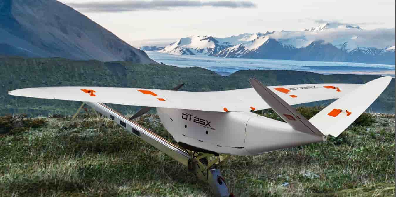 Delair a présenté son drone DT26X et sa version 26M dédiée à l'industrie de sécurité et de défense.