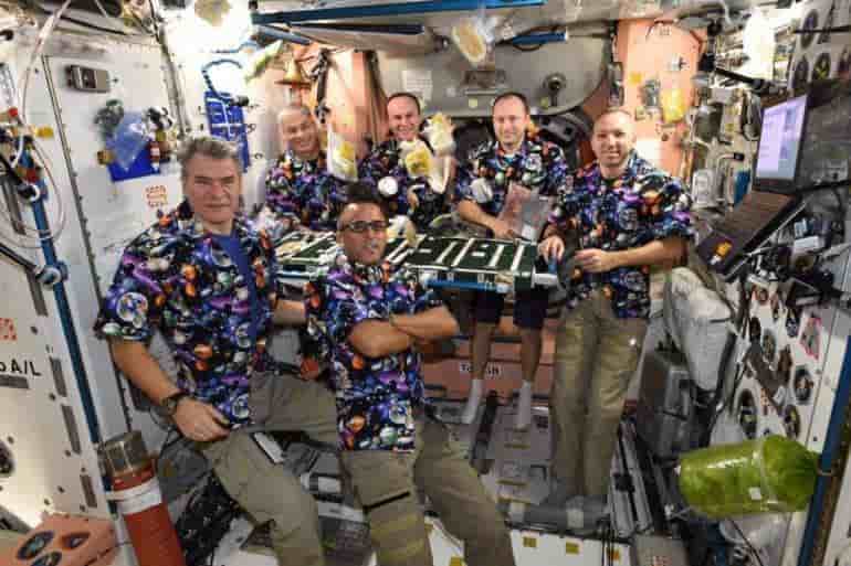 Dix-huitème Thanksgiving célébré à bord de l'ISS.