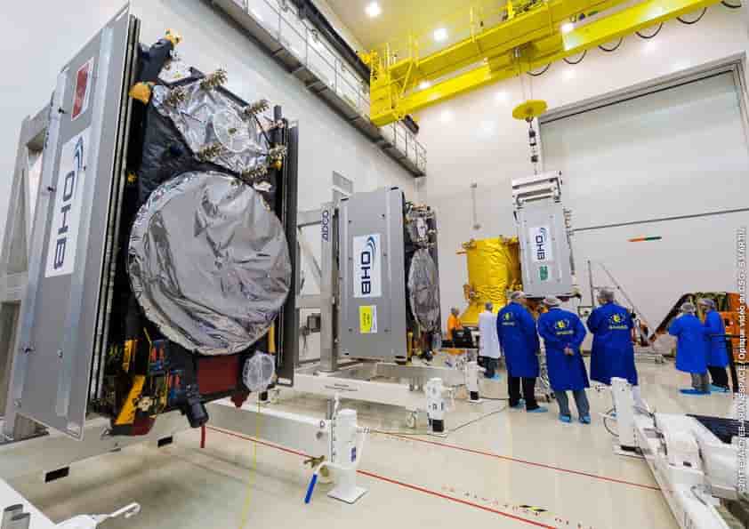 Galileo satellites and dispenser.