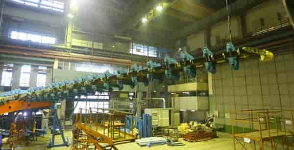 La voilure du MC-21 en cours d'essais statiques à l'institut central d'aérohydrodynamique de Moscou.
