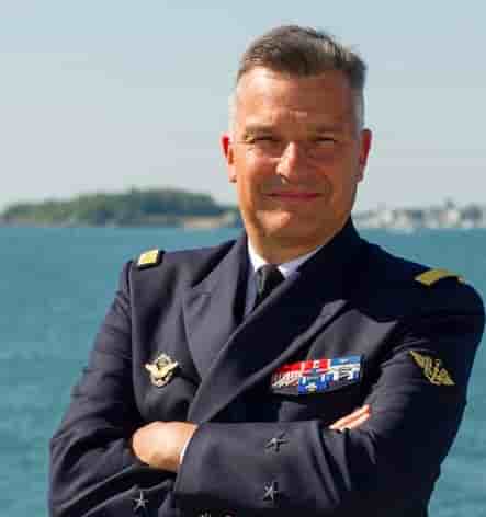 Le contre-amiral Lucas est à la tête de la FORFUSCO depuis l'été 2018