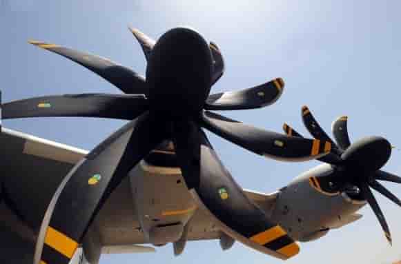 A400M propellers, supplied by Ratier-Figeac.