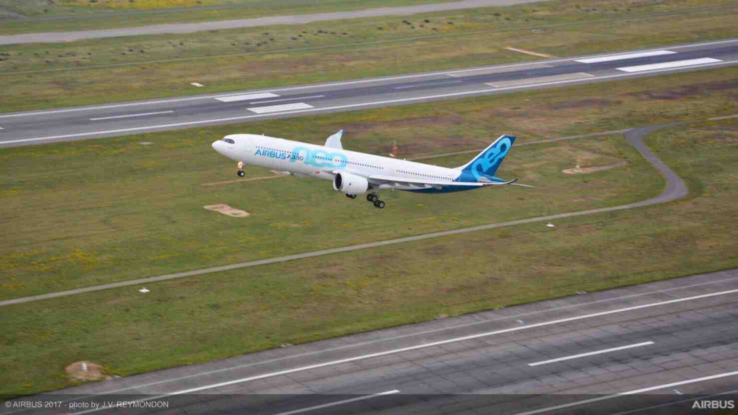 Le premier Airbus A330neo d'essais a décollé de Toulouse ce 19 octobre à 9h57 min.