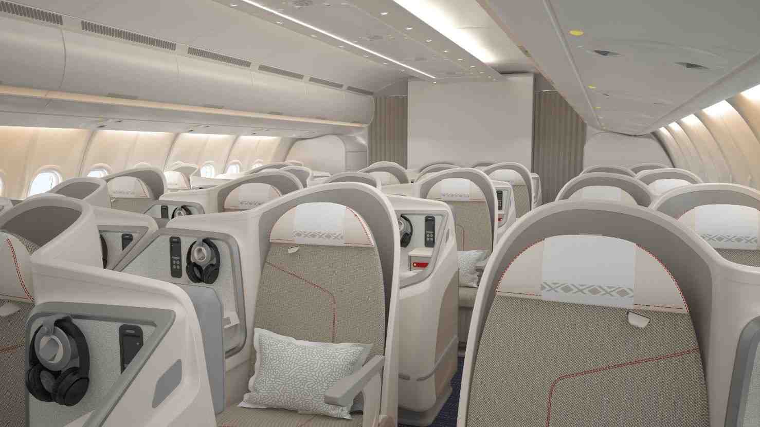 La nouvelle classe affaires Hibiscus des A330neo d'Aircalin