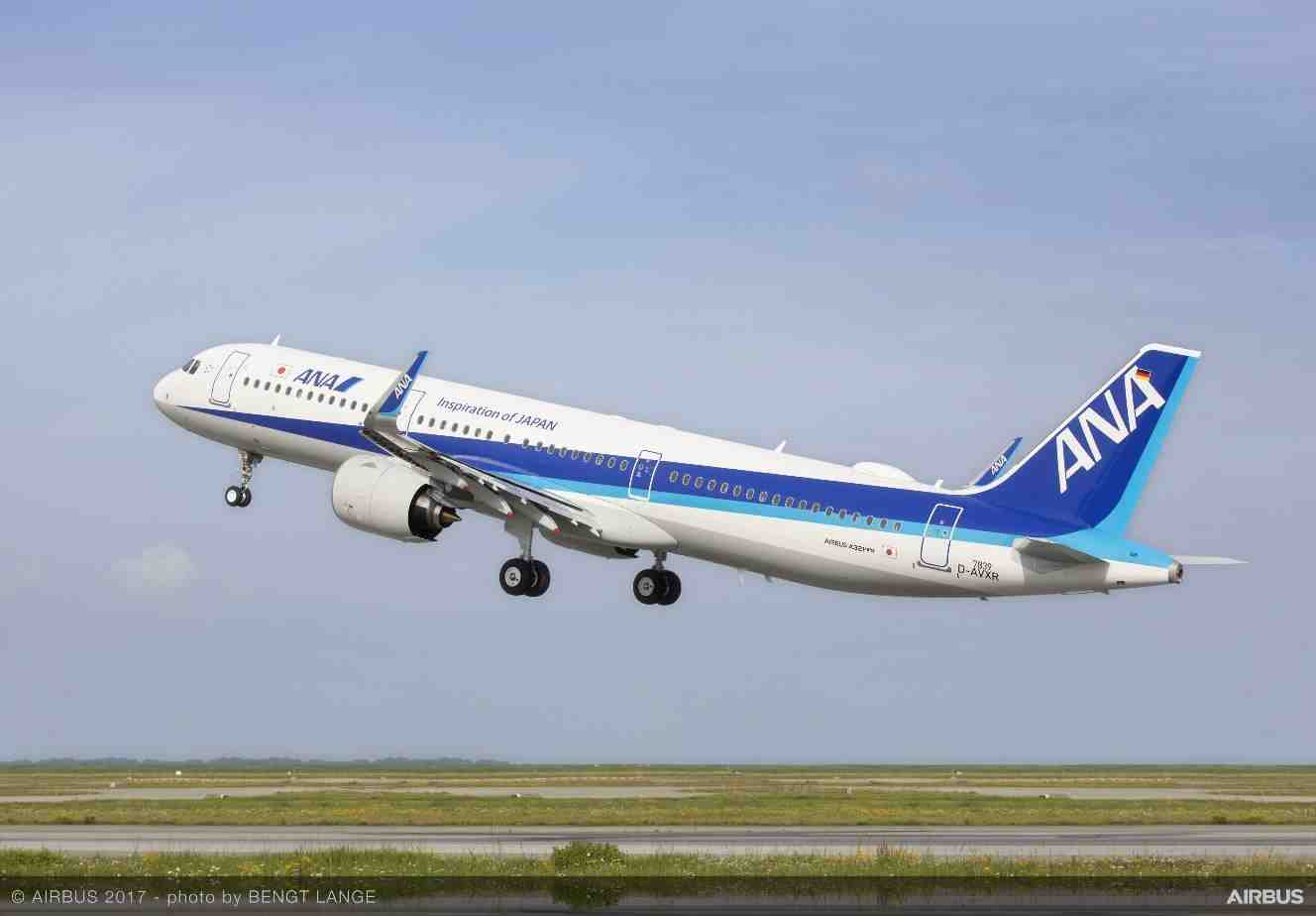 All Nippon Airways a réceptionné son premier Airbus A321neo en septembre.
