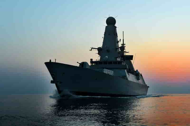 Type 45 destroyer HMS Dragon.
