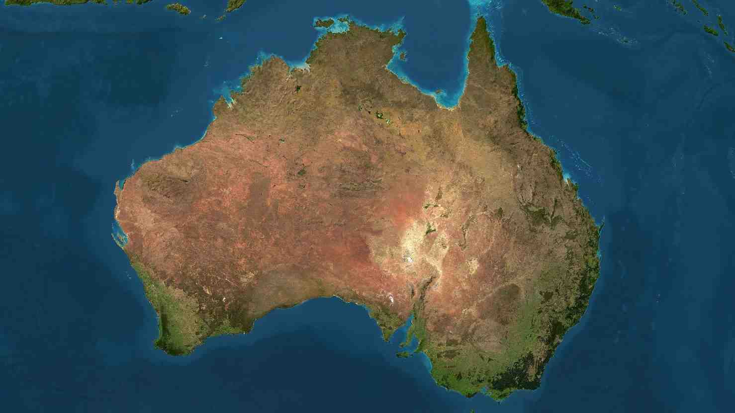 L'Australie, vue de l'espace