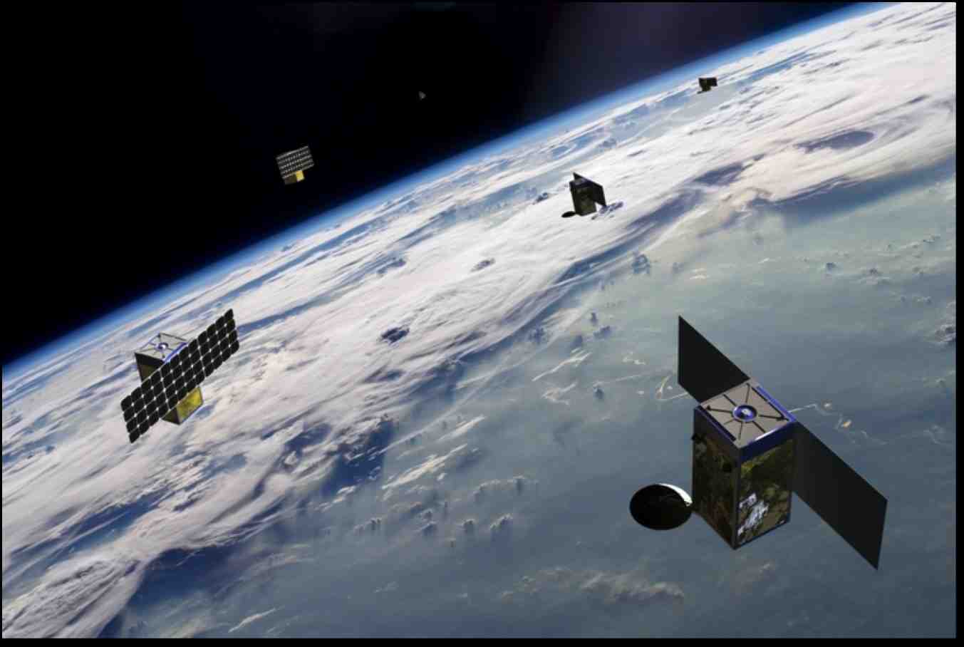 Vue d'artiste de la constellation