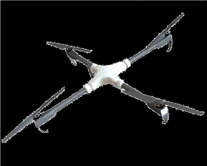Chouette utilise un drone quadricoptère pour survoler les vignes.