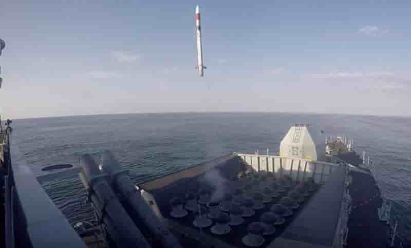 Sea Ceptor air defence missile.