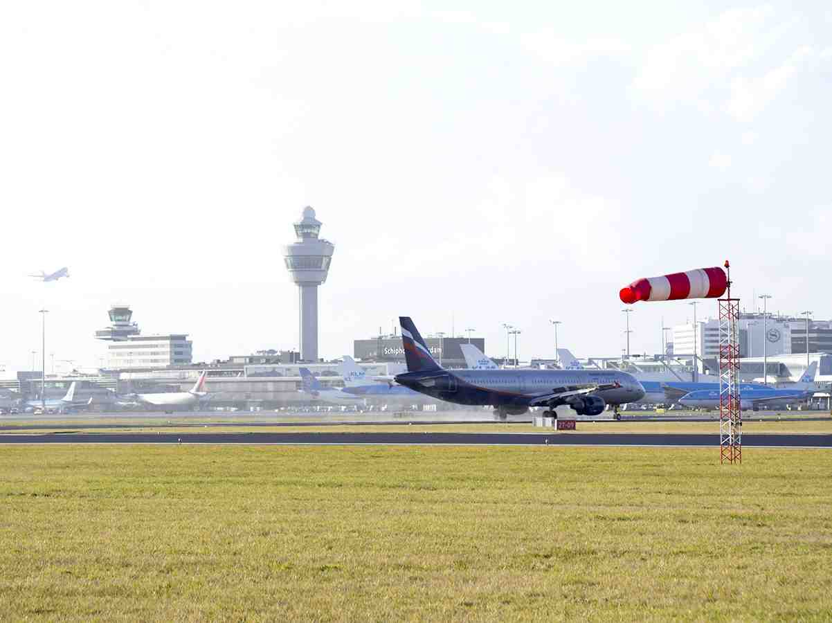 Amsterdam Schiphol airport.