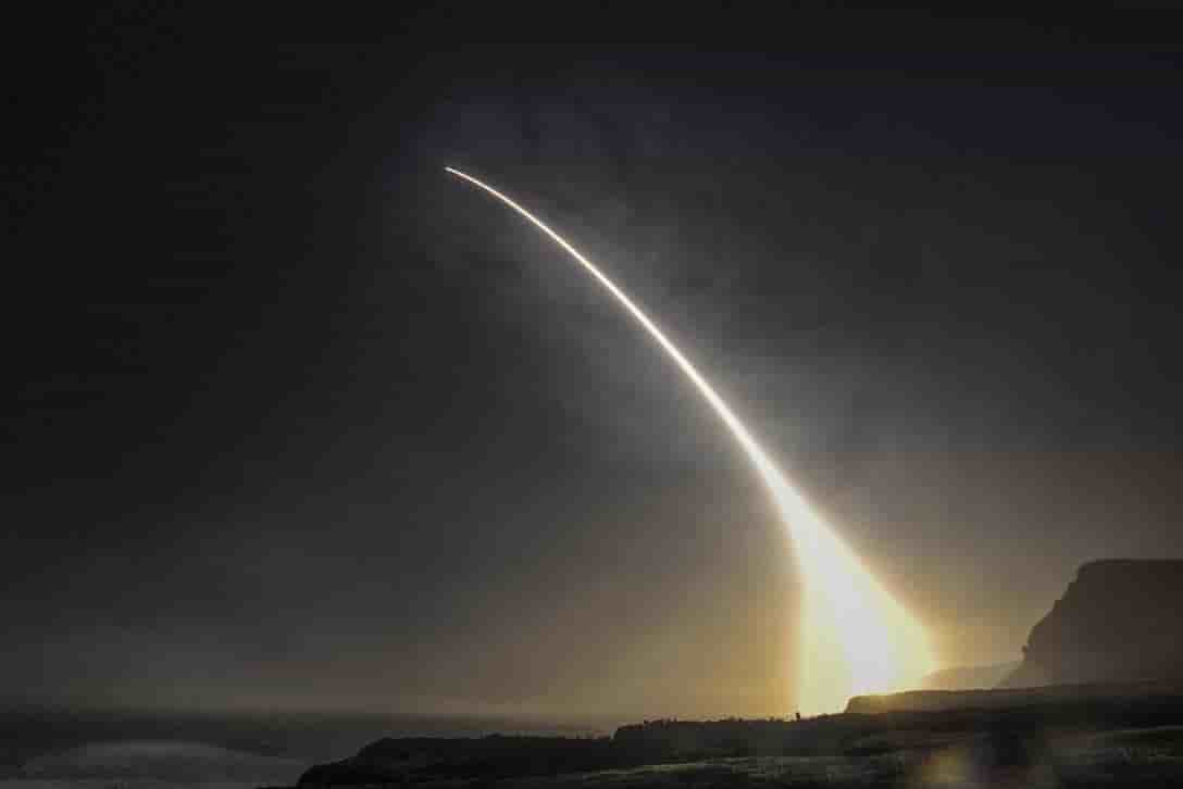 Lancement d'un missile Minuteman III lors d'un exercice.