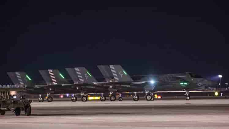 Quatre F-35B de la Marine américaine participent pour la première fois à l'exercice Red Flag.