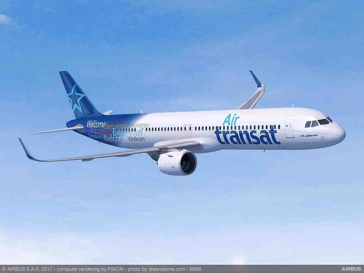 Avec l'Airbus A321neo LR, Air Transat pourra relier Montréal à Nice avec 200 passagers.