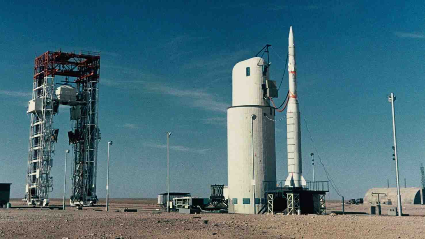 La base Brigitte, d'où fut notamment lancée la première fusée Diamant, le 26 novembre 1965.