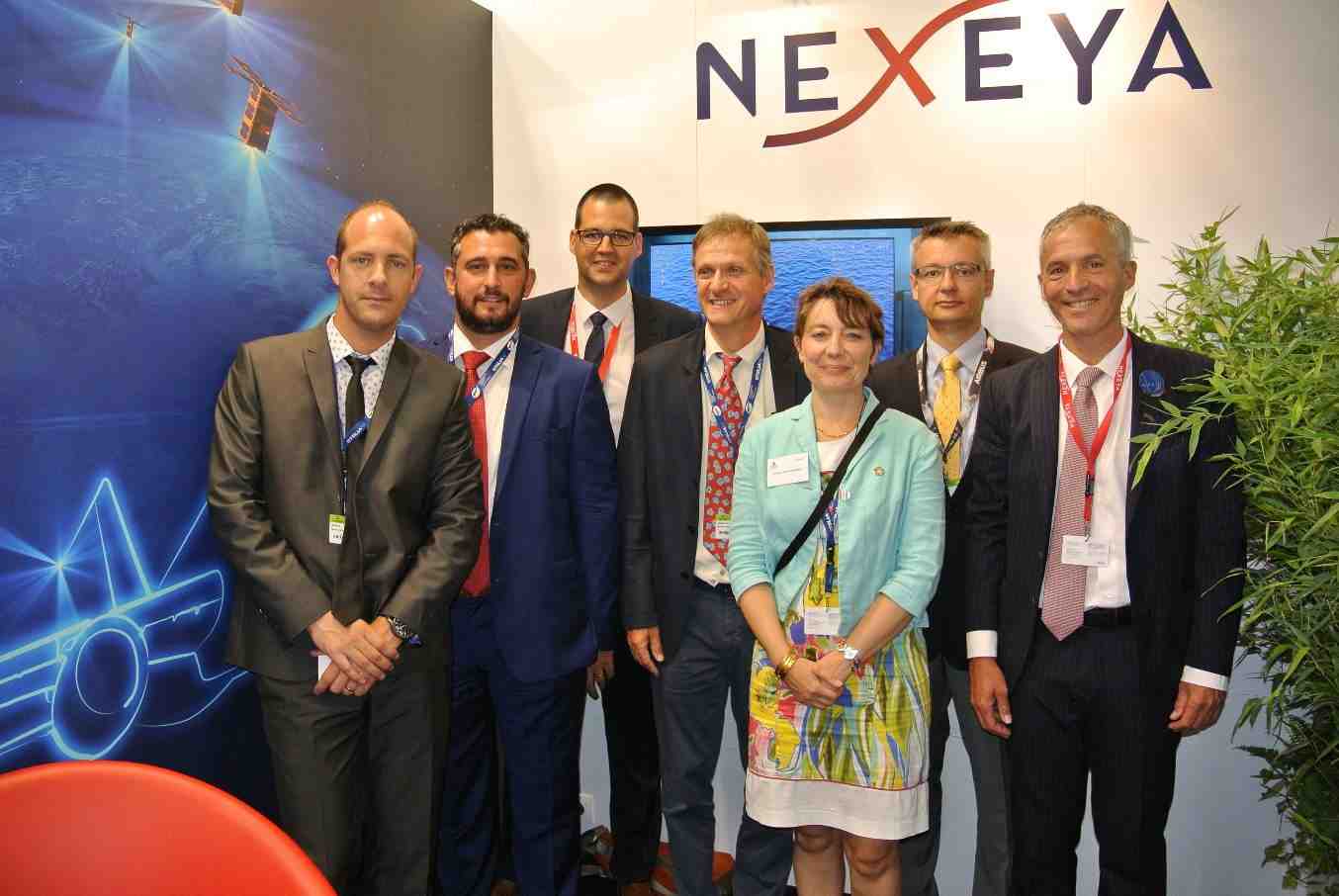 Philippe Gautier (Nexeya), Ulrich Schull (Airbus DS), Pascale Ultre-Guerard (Cnes), Michel Pendaries (Airbus DS)
