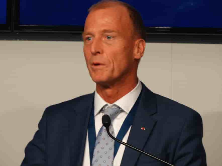 Tom Enders, PDG d'Airbus lors de la présentation de Skywise