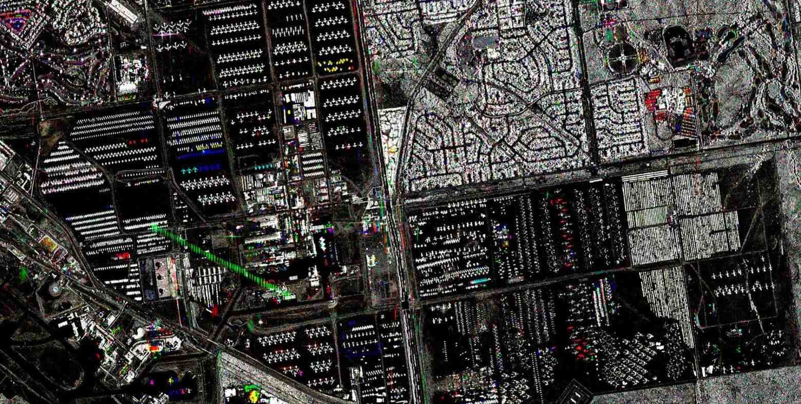 Exemple d'analyse d'image satellitaire.