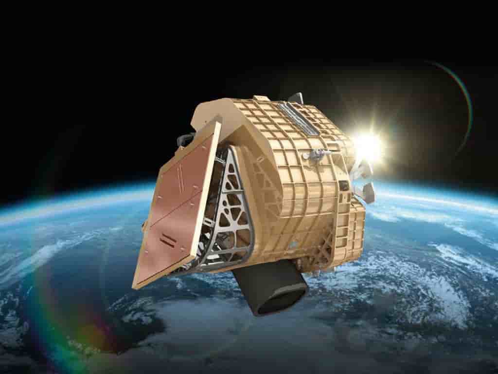 Vue d’artiste du satellite.
