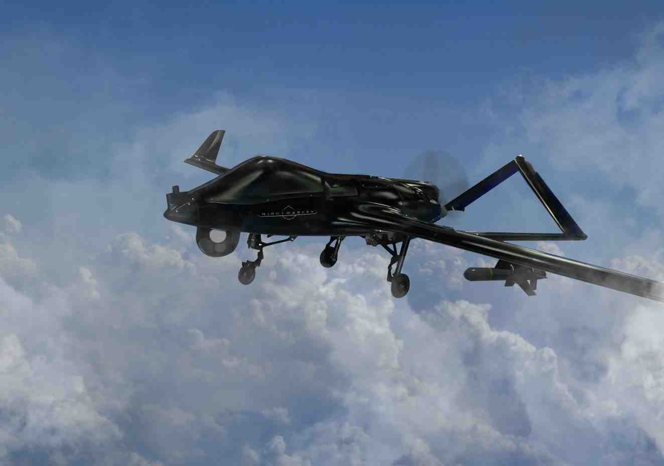 Textron Systems a dévoilé son drone Night Warden lors du premier jour de ce salon du Bourget 2017.