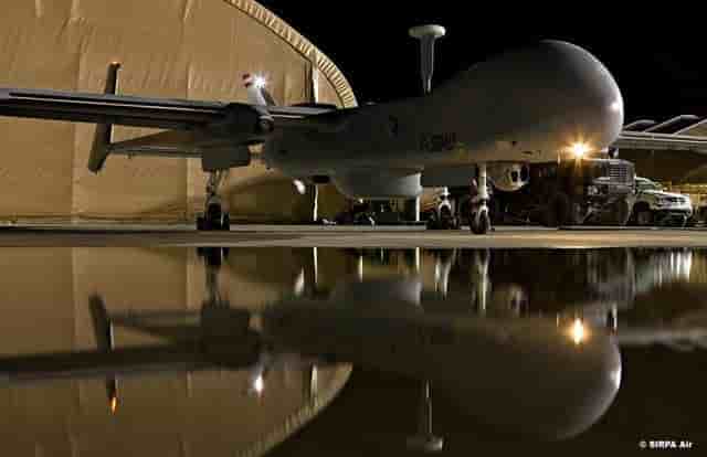 Un drone Harfang a été mobilisé pour assurer la sécurité du salon du Bourget.