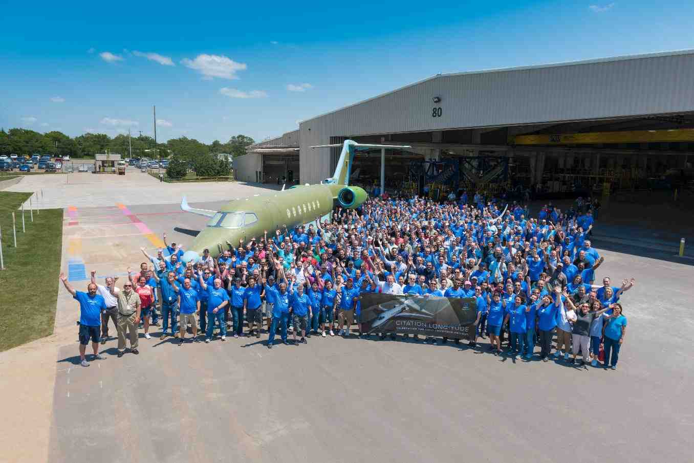 Le premier Cessna Longitude de série vient d'effectuer sa sortie d'usine.