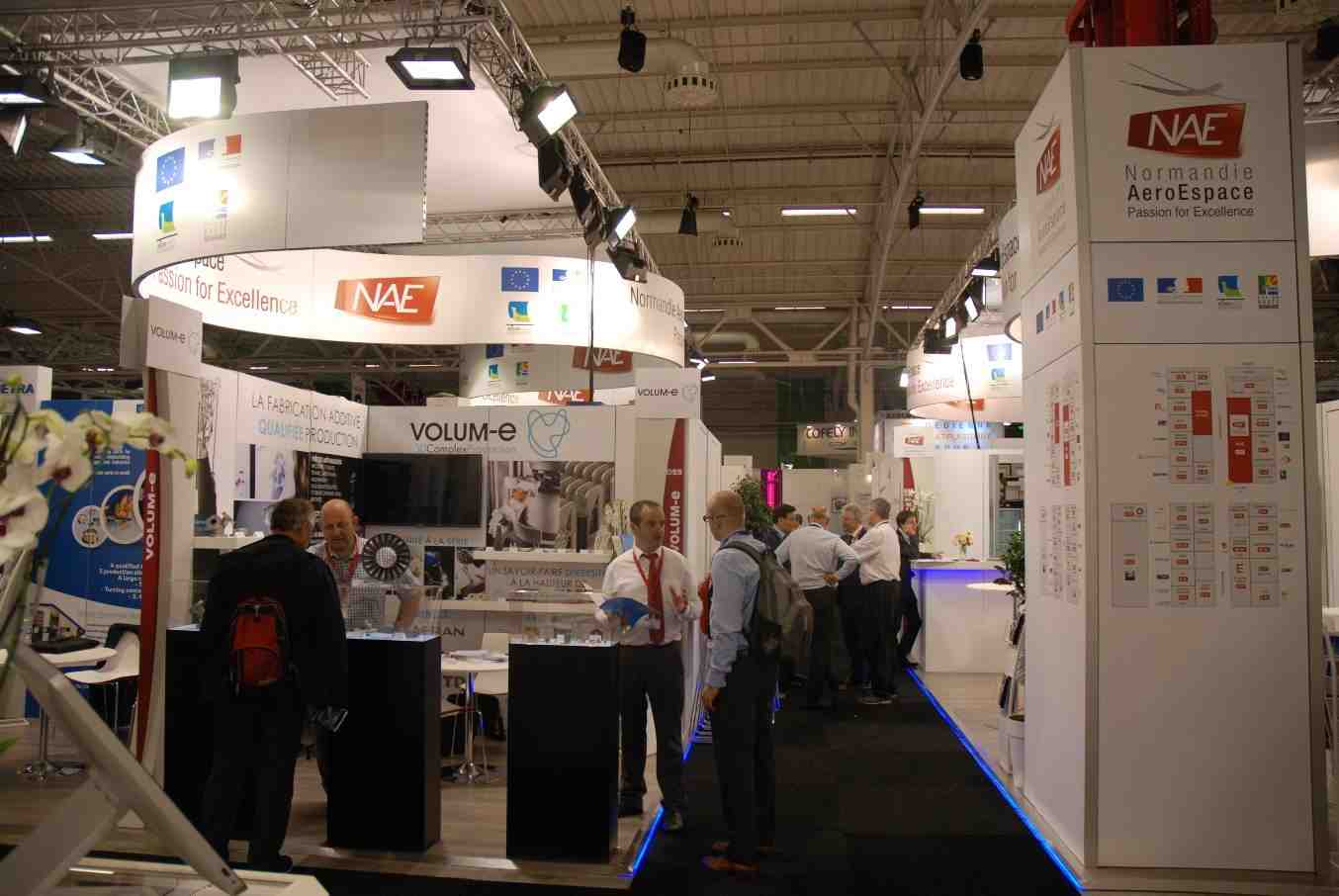 Le pavillon de Normandie AeroEspace au Salon du Bourget.