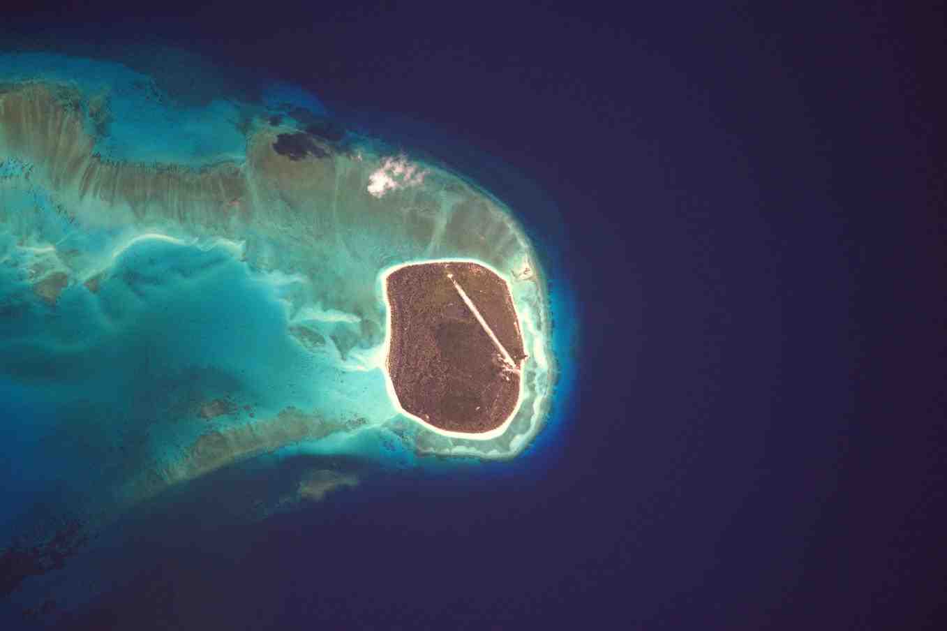 Grande Glorieuse, vue depuis l’ISS.