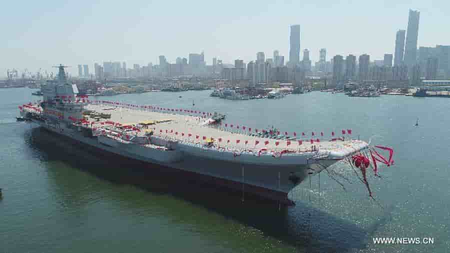 La Chine a mis à l'eau son second porte-avions.