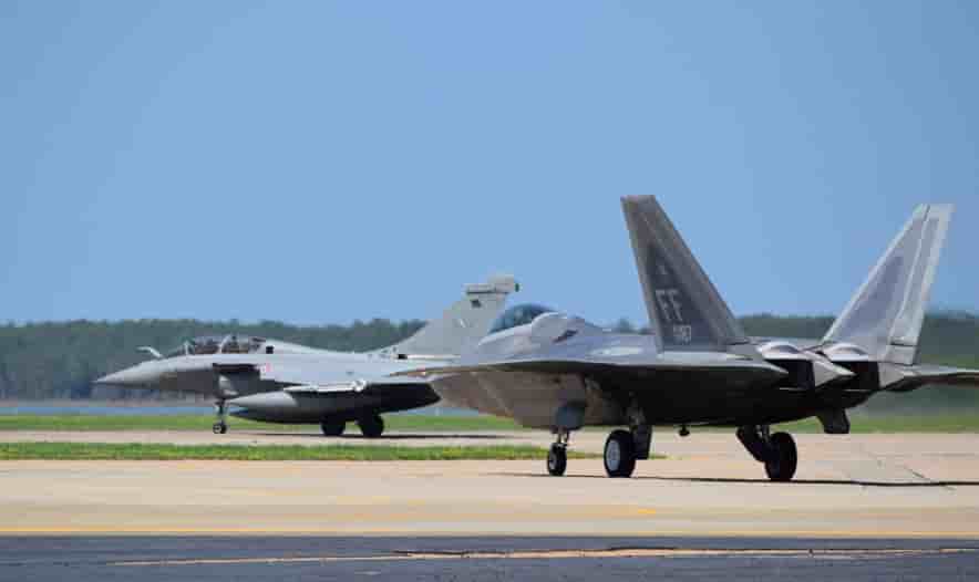 F-22 et Rafale sont associés dans le cadre d'Atlantic Trident