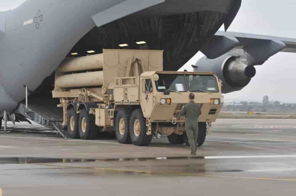 Le système Thaad a été transporté à bord d'un C-17.