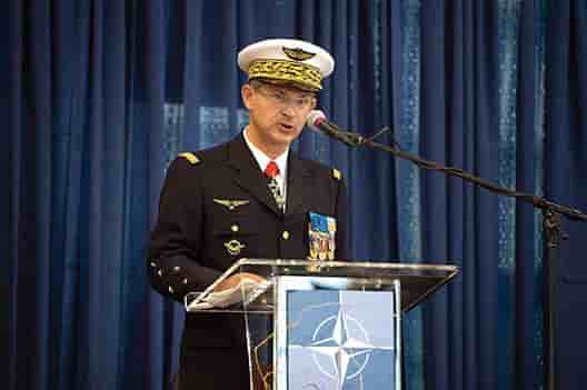 Le général Denis Mercier, commandant suprême allié transformation de l'OTAN.