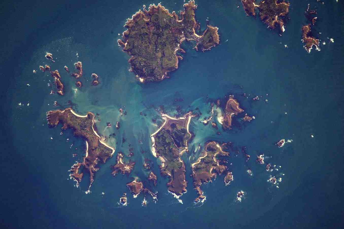 Les Scilly vues depuis l’ISS.
