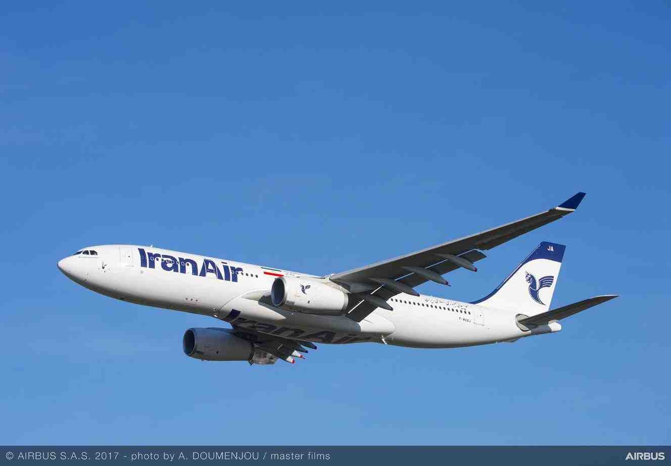 Iran Air a choisin un aménagement bi-classe pour ses Airbus A330-200 qui prennent 238 passagers.