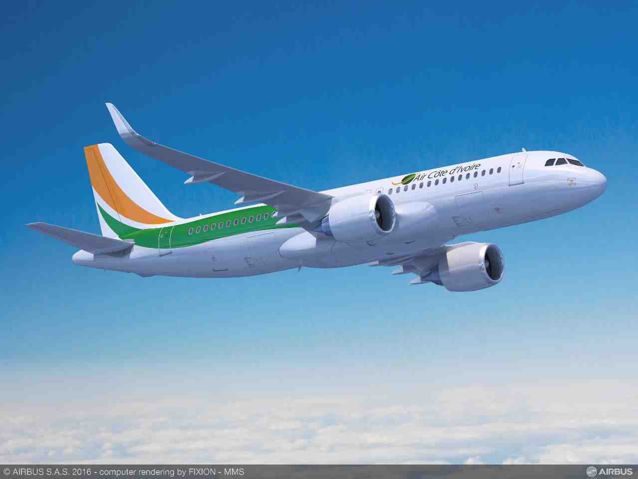 Air Côte d'Ivoire est la première compagnie aérienne africaine à avoir commandé de l'Airbus A320neo.