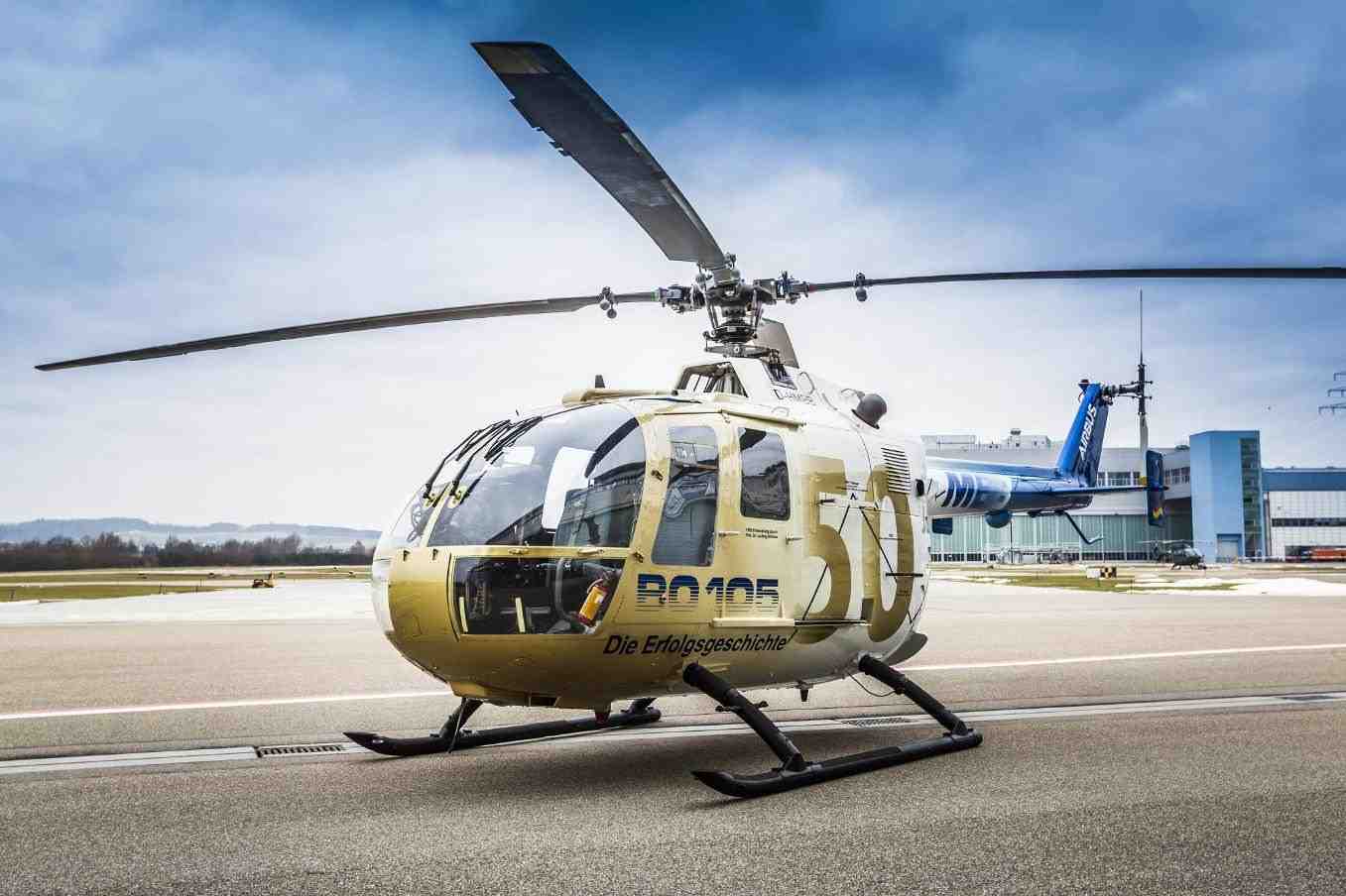 Le BO105 fête l'anniversaire des cinquante ans de son premier vol.
