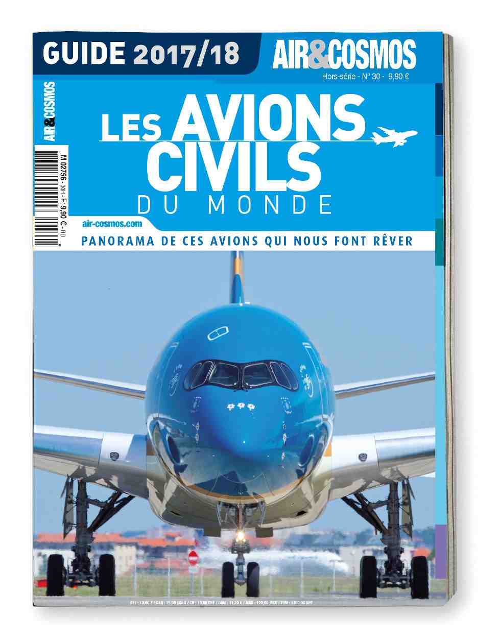 100 pages dédiées à 59 avions de ligne, avions régionaux et avions d'affaires