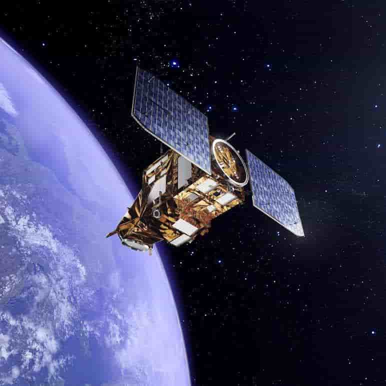 Vue d'artiste du satellite Göktürk 1