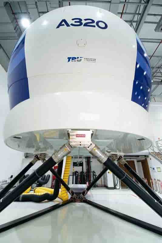 A320 simulator at Airbus India Training Centre.