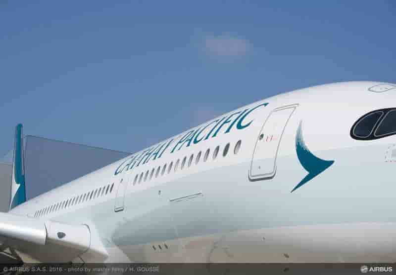 A fin octobre 2016, Cathay Pacific Airways comptait six Airbus A350-900 en flotte.