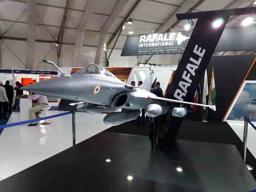 Rafale mockup at Aero India