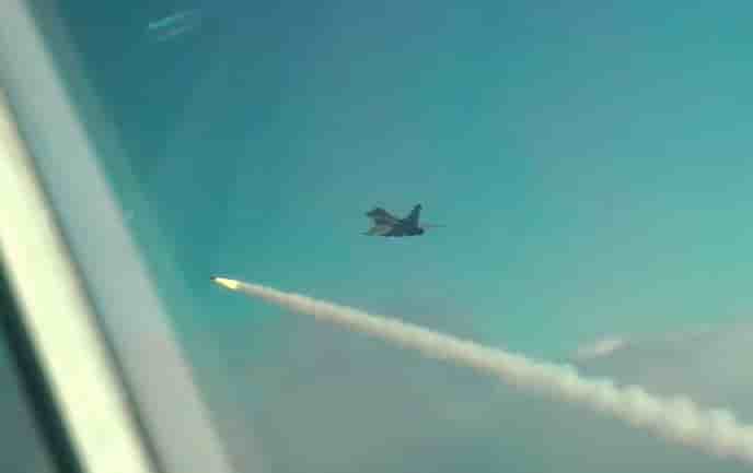 Deux missiles Meteor ont été tirés le 13 février 2019.