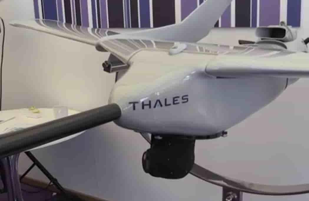 Le drone Fulmar sur le stand Thales de Farnborough