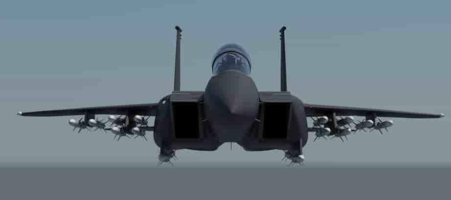 L'Advanced F-15 peut emporter 12 missiles air-air.